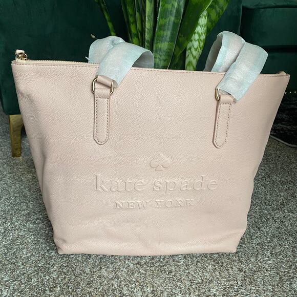 Kate Spade Pink Penny Larchmont Avenue Tote in Warmvellum - Picture 1 of 6